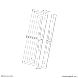 Neomounts AWL-250BL18 tv-beslag Sort