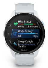 Garmin Forerunner 70 3,05 cm (1.2") AMOLED 43 mm Digital 390 x 390 pixel Berøringsskærm Hvid GPS (satellit)