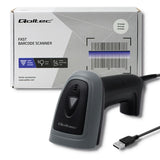 Qoltec 50863 stregkodelæser Håndholdt stregkodelæser 1D/2D LED Sort