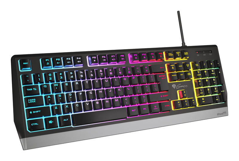 GENESIS Rhod 300 RGB tastatur Spil USB QWERTY Engelsk Sort