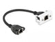 DeLOCK 87126 netværkskabel Sort 0,25 m Cat6a S/FTP (S-STP)