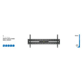 Deltaco ARM-1152-B tv-beslag 2,54 m (100") Sort