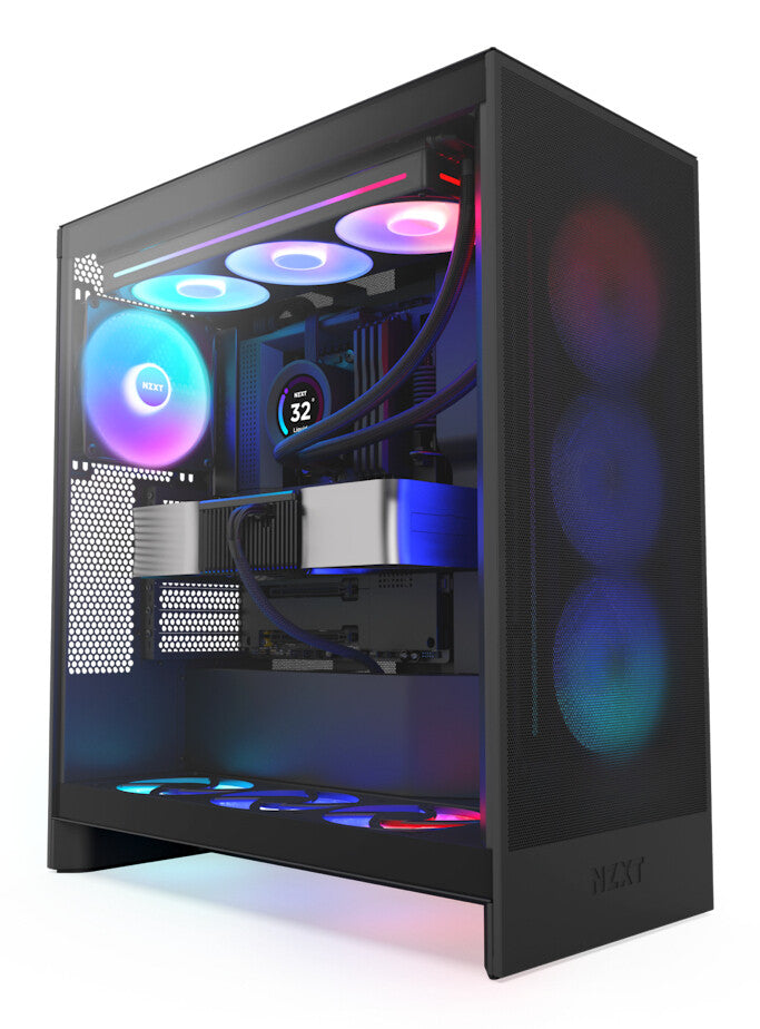 NZXT H7 Flow RGB Midi Tower Sort