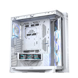 ASUS ROG CRONOX GR801 CURVE TG ARGB WHITE Midi Tower Hvid