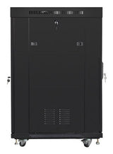 Lanberg FF01-8822-23BL stativ 22U Fritstående reol Sort