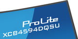 iiyama ProLite XCB4594DQSU-B1 computerskærm 113 cm (44.5") 5120 x 1440 pixel Dual QHD LED Sort
