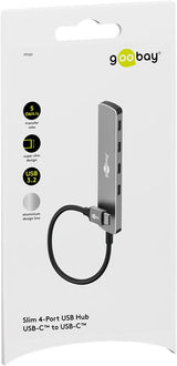 Goobay 79160 interface hub USB 3.2 Gen 1 (3.1 Gen 1) Type-C 5000 Mbit/s Grå