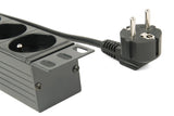 Gembird EG-PDU-014-F strømforsyningsenhed (PDU) 8 AC stikkontakt(er) 1U Sort