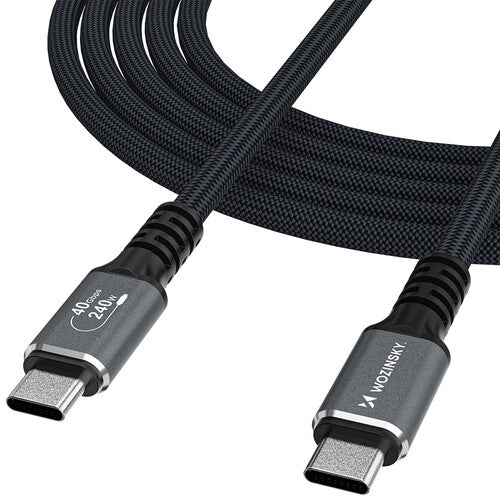 Wozinsky 5907769376740 USB-kabel USB4 Gen 2x2 1 m USB C 40 Gbit/sek. 240 W Sort