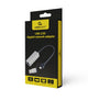 Gembird A-USB3AC-LAN2G-01 Power Line netværksadapter 2500 Mbit/s Ethernet LAN Sort, Grå 1 stk