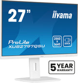 iiyama ProLite XUB2797QSU-W2 computerskærm 68,6 cm (27") 2560 x 1440 pixel Quad HD LED Hvid