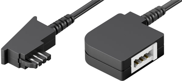 Goobay 68000 telefonkabel 15 m Sort