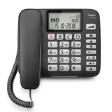 Gigaset DL580 Analog telefon Nummervisning Sort