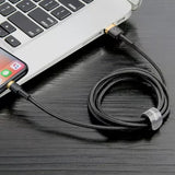 Baseus CALKLF-CV1 Lightning kabel 2 m Sort, Guld