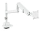 Digitus DA-90476 skærmbeslag og -stativer 144,8 cm (57") Skrivebord Hvid