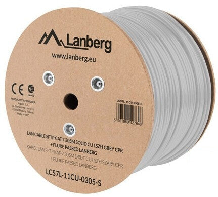 Lanberg LCS7L-11CU-0305-S netværkskabel Hvid 305 m Cat7 S/FTP (S-STP)