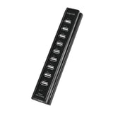LogiLink UA0096 interface hub USB 2.0 480 Mbit/s Sort