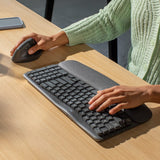 Logitech Wave Keys and Lift Combo tastatur Mus inkluderet Universel Bluetooth QWERTZ Tysk Grafit