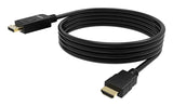 Vision TC 2MDPHDMI8K/BL videokabel adapter 2 m DisplayPort HDMI Sort