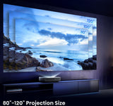 Hisense PL1SE projektion-tv Ultrakort projektor med kort projiceringsafstand 2100 ANSI lumens UHD 4K (3840x2160) Sort, Mørkegrå