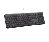 Logitech Signature Slim Wired K620 For Business tastatur Universel USB QWERTZ Tysk Grafit
