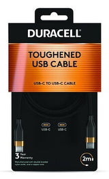 Duracell DRU5020A USB-kabel 2 m USB C Sort