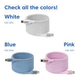 CLUB3D CLUB 3D USB-C Magnetic-Coil Cable White USB-kabel 2 m USB C 0,48 Gbit/sek. 240 W Hvid