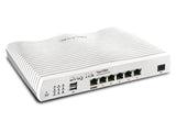 DrayTek Vigor 2866: Gfast Modem-Firewall kabelforbundet router Gigabit Ethernet Grå