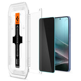 Spigen GLAS.tR EZ Fit HD Privacy Skærmfilter Samsung 2 stk