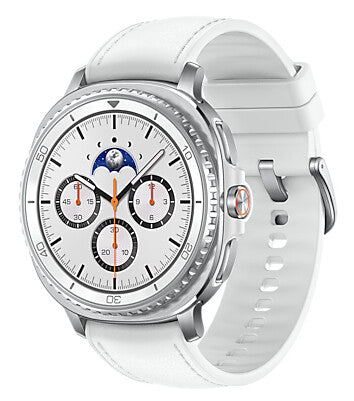 Samsung Galaxy Watch 8 Classic 3,3 cm (1.3") AMOLED 46 mm Digital 438 x 438 pixel Berøringsskærm 4G Sølv Wi-Fi GPS (satellit)