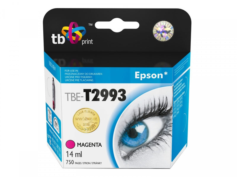 TB Print TBE-T2993 blækpatron 1 stk Magenta