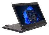 TERRA Mobile 360-11V4 Intel® N N100 Laptop 29,5 cm (11.6") Berøringsskærm WXGA 4 GB DDR4-SDRAM 128 GB SSD Wi-Fi 6E (802.11ax) Windows 11 Pro Education Grå Tysk