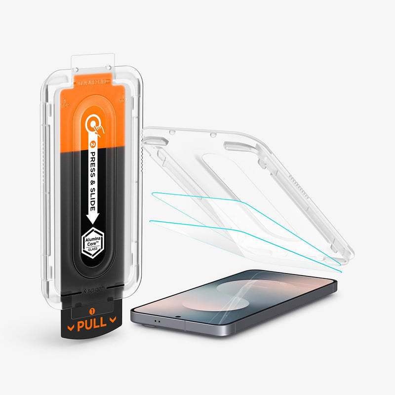 Spigen GLAS.tR EZ Fit Pro HD Klar skærmbeskytter Samsung 2 stk