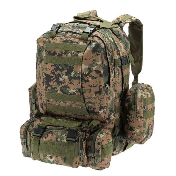 Extralink MILITARY Kuprin SZKOLNY PODRÓNY TAKTYCZNY 4W1 WOJSKOWY Turistinis SURVIVAL 50L MIL-668 Grøn