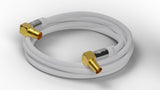Goobay 70420 koaxial kabel 3 m Hvid