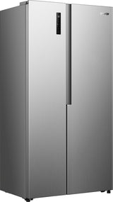 Gorenje Side by side køle /fryseskab med MultiFlow Cooling til jævn luftcirkulation i hele skabet. NoFrost Plus eliminerer manuel afrimning, mens SuperCool og FastFreeze hjælper med at opretholde optimale forhold for nyindsatte dagligvarer.