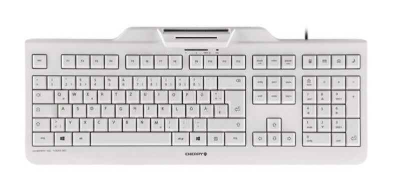 CHERRY KC 1000 SC tastatur USB Schweizisk Grå