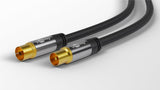 Goobay 70378 koaxial kabel 3 m Sort