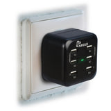 Inter-Tech Argus LS-6US USB Universel Sort Vekselstrøm Indendørs