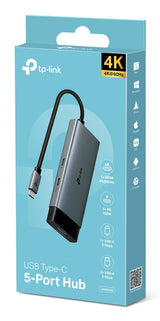 TP-Link UH5020C interface hub USB Type-C 5000 Mbit/s Grå