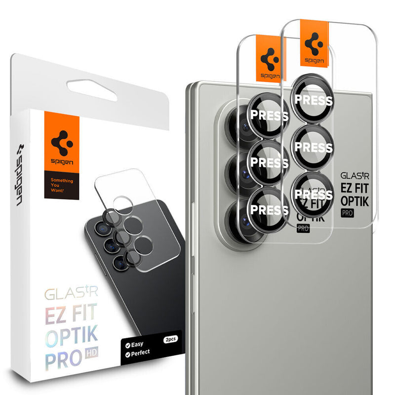 Spigen GLAS.tR EZ Fit Optik Pro HD Beskyttelse af kameralinsen Samsung 2 stk