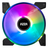Azza HURRICANE II Computerkabinet Luftkøler 12 cm Sort, Hvid