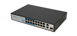 Extralink VIRTUS V3 Ikke administreret L2 Fast Ethernet (10/100) Strøm over Ethernet (PoE) 1U Sort