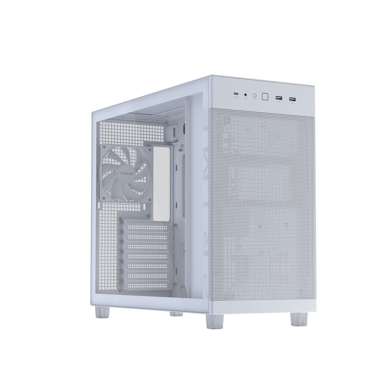 ASUS PRIME AP303 TG White Midi Tower Hvid