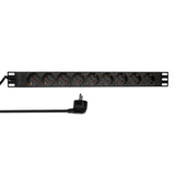 2Direct PDU9C03 strømforsyningsenhed (PDU) 9 AC stikkontakt(er) 1U Sort