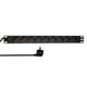 2Direct PDU9C03 strømforsyningsenhed (PDU) 9 AC stikkontakt(er) 1U Sort