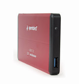 Gembird EE2-U3S-2-R drevkabinet HDD kabinet Rød 2.5"