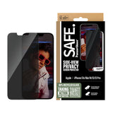 PanzerGlass SAFE. by ® 2-Way Privacy Skærmbeskyttelse iPhone 17e | 16e | 14 | 13 | 13 Pro | Ultra-Wide Fit m. EasyAligner