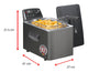 Fritel Turbo SF 4551M Enkelt 5 L 3000 W Frituregryde Anthracit