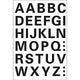HERMA Letters 15mm A-Z weatherproof film black 1 sheet selvklæbende bogstav og tal